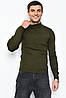 Гольф чоловічий кольору хакі акриловий р.L 169926P, фото 2