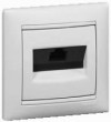 Комп'ютерна розетка 1xRJ45 кат.5Е UTP на гвинтах Valena (білий) 774238
