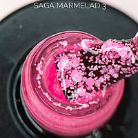 Гель - лак (мармелад) Marmalade gel Saga №3 розовый 9мл