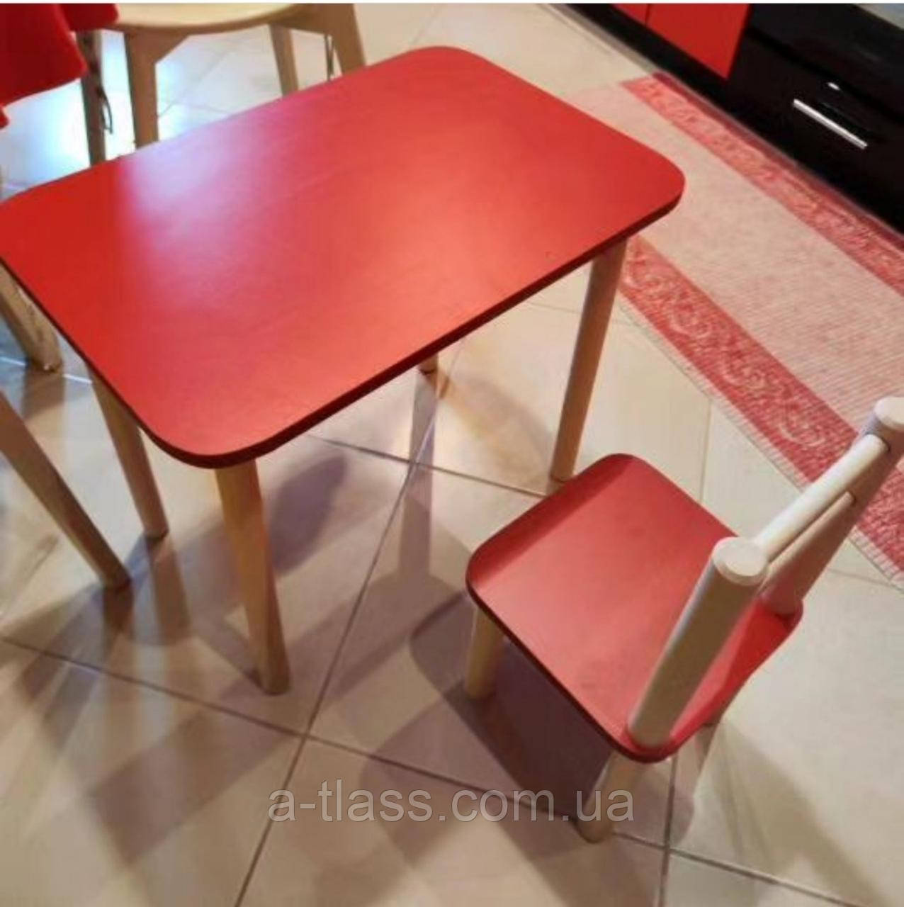 Стол и стульчик для детей Дерево и ЛДСП Бук от производителя Детский столик и стульчик Бук - фото 9 - id-p1395901650