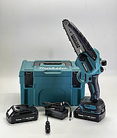 Аккумуляторная мини-пила цепная веткорез с масляным бачком Makita duc 160 HN 24V 5A