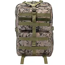 Функціональний тактичний рюкзак Semi Line A3047-3 (Camo), 38 л | Місткий, міцний, для військових і туризму, фото 3