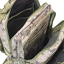 Функціональний тактичний рюкзак Semi Line A3047-3 (Camo), 38 л | Місткий, міцний, для військових і туризму, фото 5