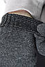 Рукавички чоловічі акрилові з начосом сірого кольору 170956P, фото 3