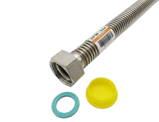 Шланг для газа нержавеющий гофрированный 3/4" 1,5 м ВВ ASCO , Турция ...