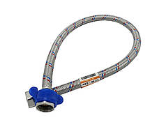 Шланг для води в металевому обплетенні 1/2 ВВ 0.3 м Asco® AS-Flex