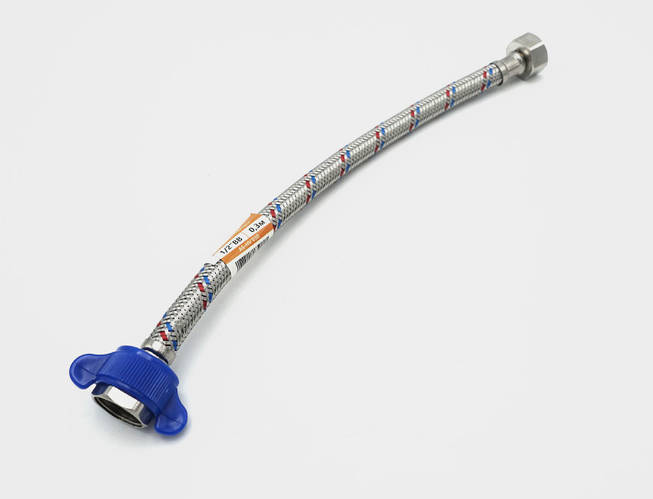 Шланг для воды в металлической оплетке 1/2 ВВ 0.8 м ASCO AS-Flex (ID ...