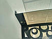 Готовий збірний навіс над балконом Dash'Ok 2,05х1,5 м Стиль сотовий полікарбонат 6 мм, Медь антик., Бронза, фото 6