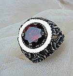 Широкий срібний перстень жіночий вага 10 грам, фото 9