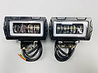 Фара LED прямокутна 6 Led діодів 3D лінза 9-32V 6000К, IP67 світлодіодна протитуманна фара, фото 10