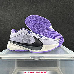 Eur40-46 кросівки Nike Zoom Freak 5 фіолетові чоловічі баскетбольні