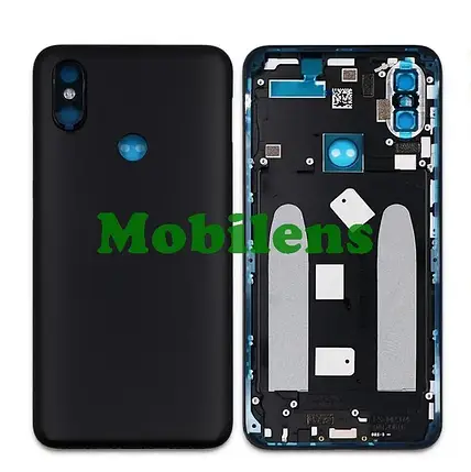 Xiaomi Mi A2, M1804D2SG, Mi 6X Задня кришка чорна + скло камери Original *PRC, фото 1