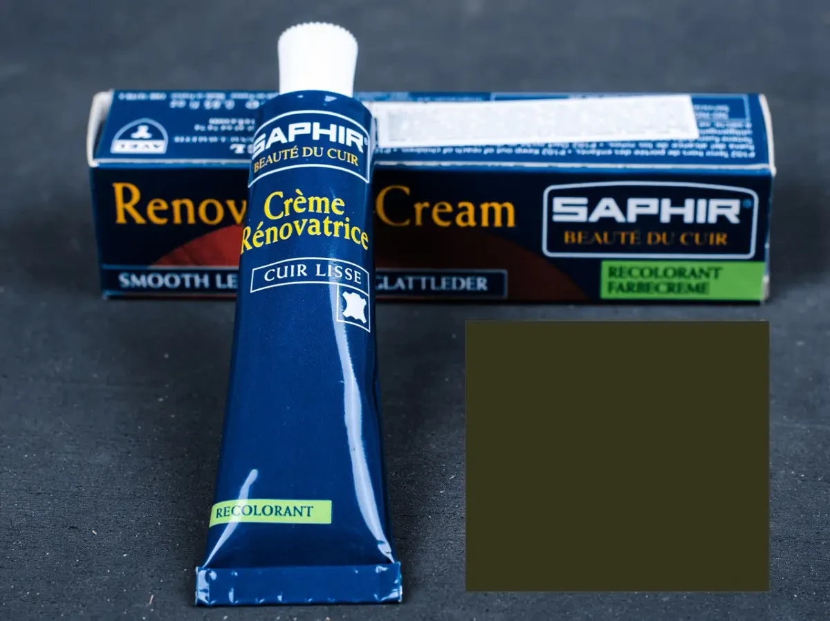 Рідка Шкіра Saphir Creme Renovatrice цв. хакі 25 мл (28), фото 1