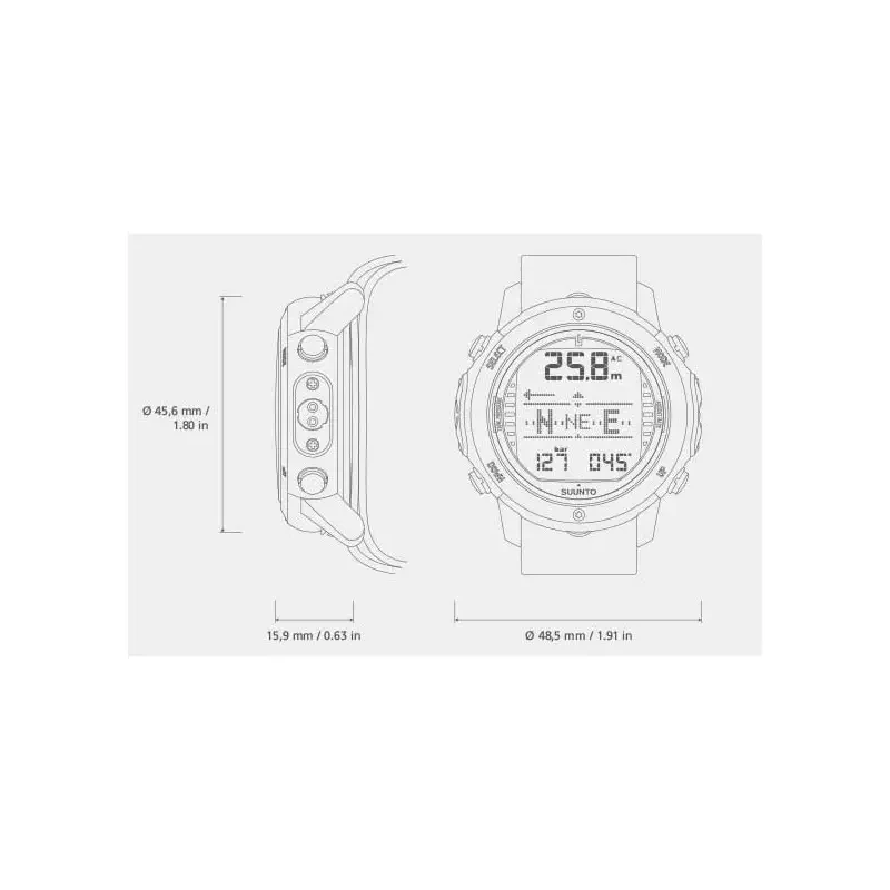 Компьютер SUUNTO D6I NOVO ZULU ЧЕРНЫЙ С USB ДЕКОМПРЕССИМЕТР под балон гидрокостюм ласты фонарь - фото 3 - id-p2066403630