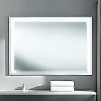 Зеркало настенное прямоугольное с LED подсветкой Qtap Stork 700х500 мм для ванной комнаты