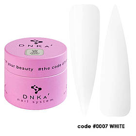 Гель для нарощування желе DNKa' Jelly Gel #0007 White, 15 мл