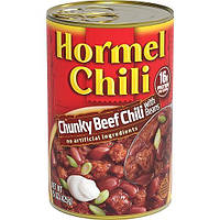 Говядина с чили и фасолью HORMEL Chili, 425г / HORMEL Chili Chunky Beef Chili with Beans