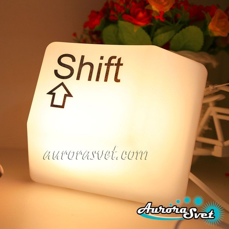Оригінальний Нічник клавіша Shift. LED нічник. Світлодіодний нічник.