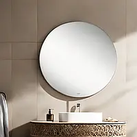 Зеркало круглое с LED-подсветкой и антизапотеванием Qtap Scorpio R590 мм настенное для ванной