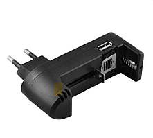 Зарядка для акумуляторних батарей универсальна з USB , 1х18650/16340/14500, 3,7V