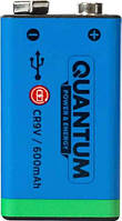 Аккумулятор Quantum USB Крона Li-ion CR9V 600 mAh