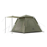 Палатка 3-местная NaturehikeUPF 50+ Ango pop up NH21ZP010, 210T со стойками, темно-зеленая