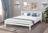 Кровать двуспальная с ламелями ЕКО 2000*1600 Белый Білий, 80*200