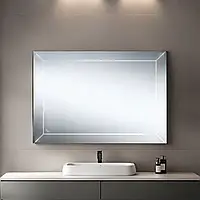 Зеркало прямоугольное с LED подсветкой Qtap Aries 500х700 мм на стену для ванной комнаты