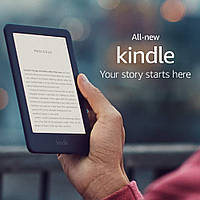 Електронна книга Amazon Kindle E-reader Black Чорний 10th Wi-Fi 6" E-Ink 4GB з підсвіткою екрана