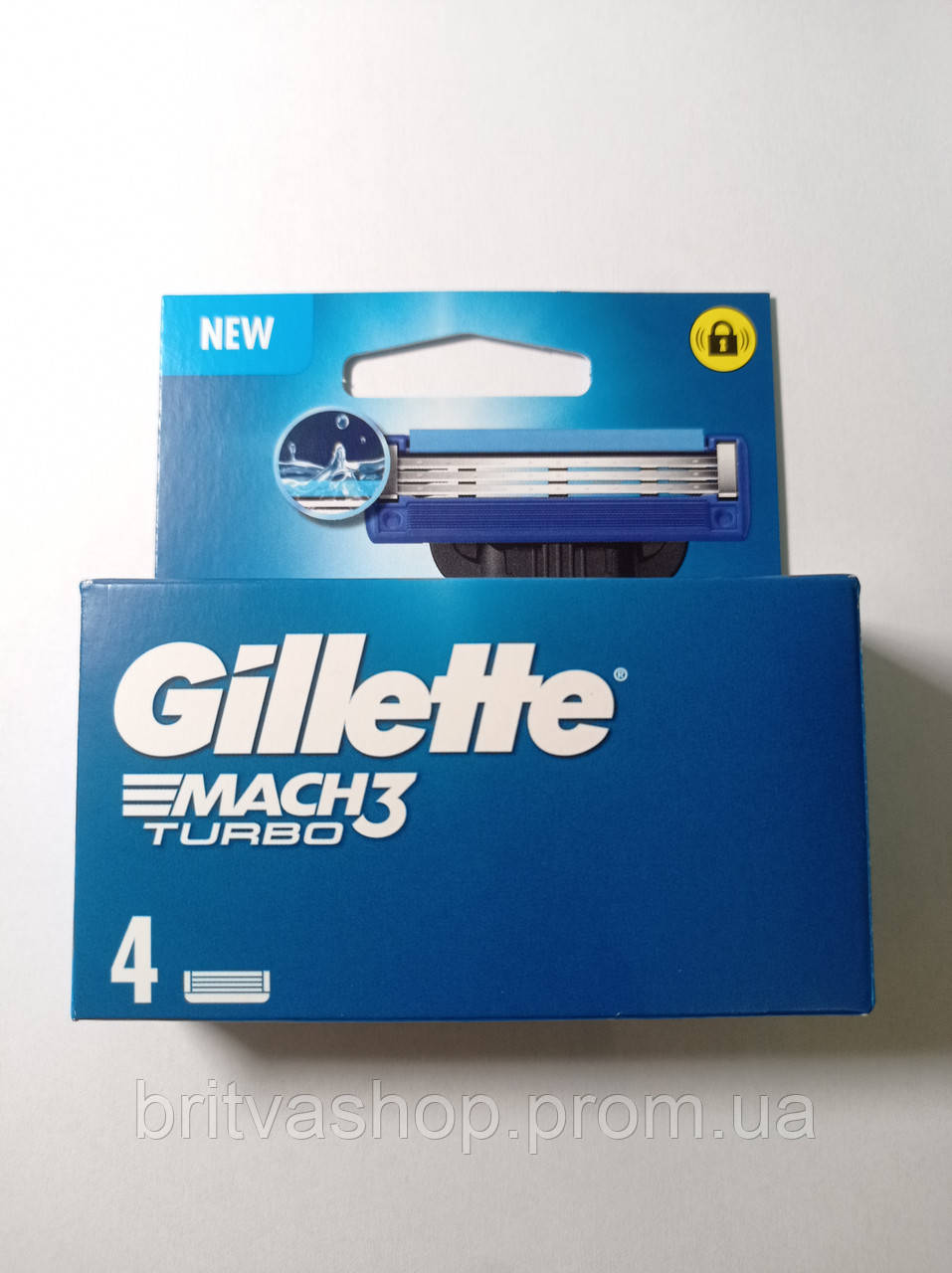 Змінні касети для гоління Gillette Mach3 Turbo (4шт.)