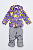 Куртка и полукомбинезон детский для девочки еврозима фиолетового цвета р.86 169521P