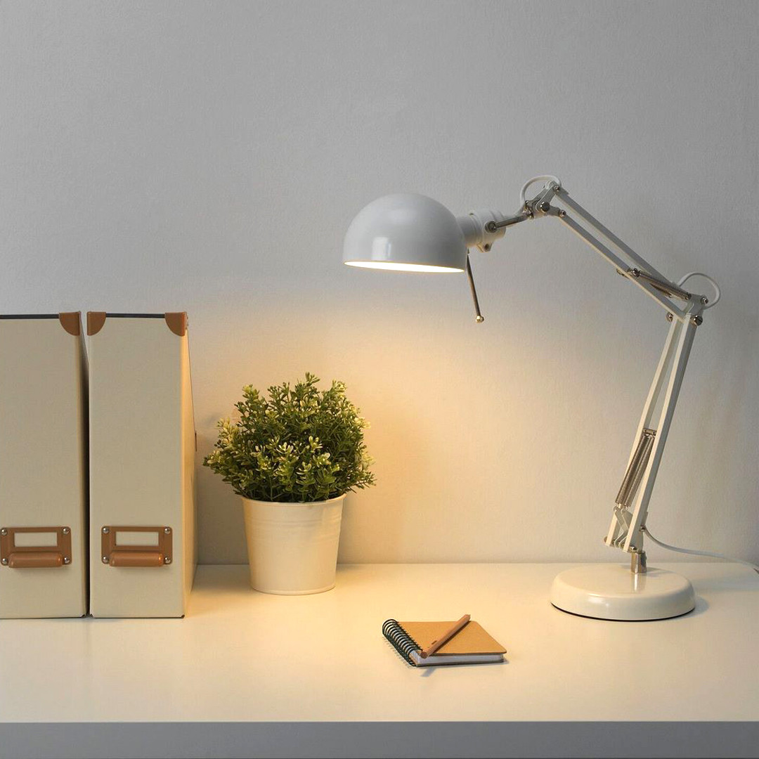 Гнучка настільна лампа IKEA, Настільні лампи офісні, що гнуться настільна лампа, IOL