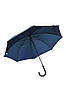 Парасолька напівавтомат тростина темно-синього кольору 194266P, фото 2