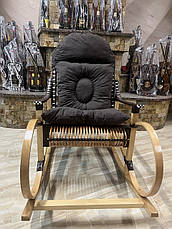 Крісло-гойдалка з лози, фото 3