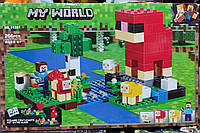 Конструктор Bela Minecraft 11361 Шерстяная ферма 266 деталей Майнкрафт