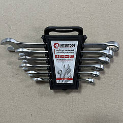 Набір ключів комбінованих 6 шт., 8-17 мм CrV INTERTOOL HT-1201