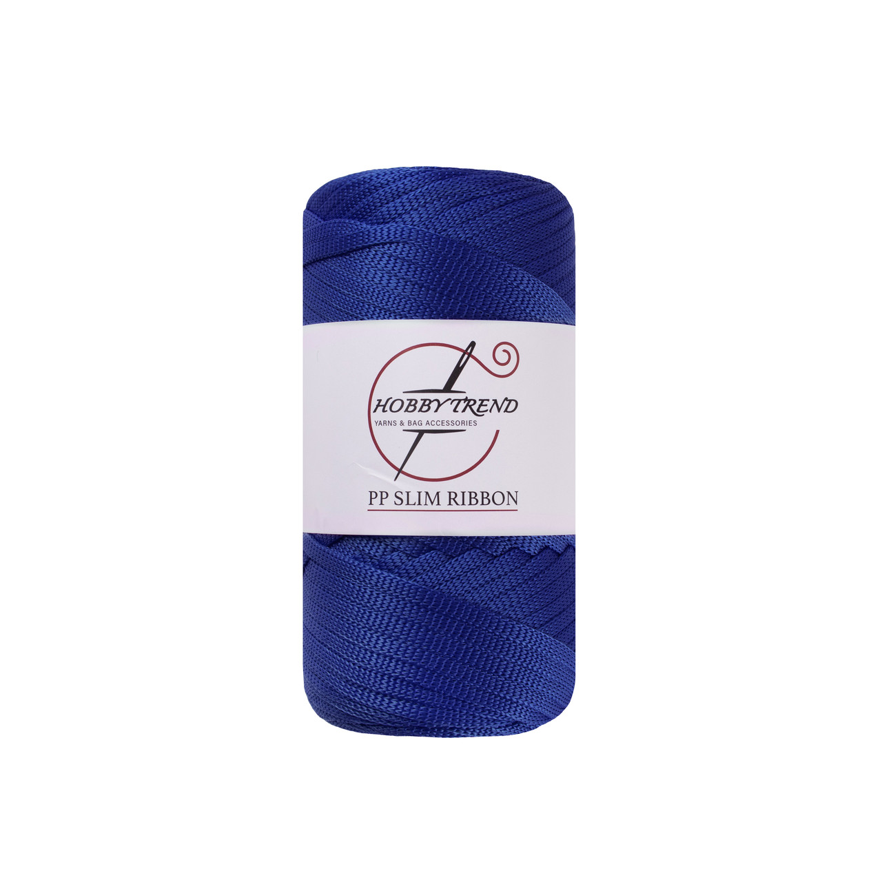 Шнур трикотажний ПП Hobby Trend Slim Ribbon. Синій електрик 250г, 140м, 5 мм