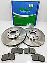 Диск передній гальмівний R14 (к-т 2 штуки+ колодки) ВАЗ 2110 2111 2112 SHIN KUM Корея, фото 4