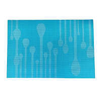 Килимок-сет на стіл бірюза