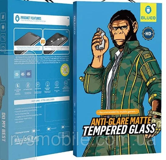 Захисне скло Blueo для iPhone 12 mini - Anti-Glare Matte Tempered Glass (NPB9) 2.5D, фото 1