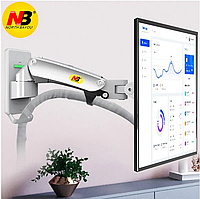 Кронштейн настенный для монитора NB F120S LCD LED 17" - 27" North Bayou наклонно поворотный Белый