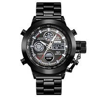 Часы наручные мужские SKMEI 1515BK BLACK, часы наручные электронные тактические. Цвет: черный KU-22