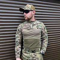 Военная рубашка убакс ubacs под шевроны Han-Wild боевая зсу, Камуфлированная рубашка для военных летняя всу