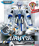 Трансформер Літак Тобот Детективи Галактики 3 Ейрхайд TOBOT AirHyde 23см Original Young Toys, фото 2