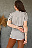 Блуза жіноча світло сірого кольору 133653P, фото 3