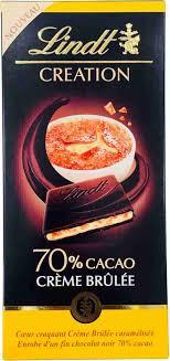 Шоколадка Lindt Creation😍 70% Cacao Creme Brulee 150 гр. Швейцарія
