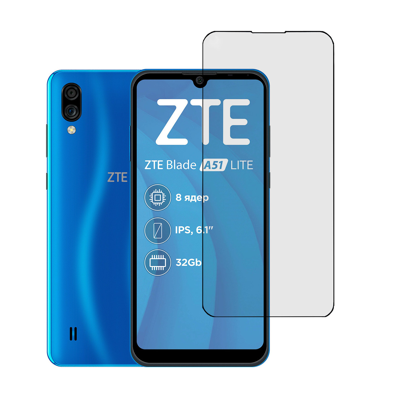 Гідрогелева плівка Mietubl HD для ZTE Blade A51 Lite Глянцева
