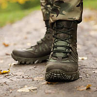 Мужские зимние тактические Крейзи Олива Air-Tex USA, военные теплые ботинки, армейские для всу