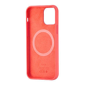 Чохол Silicone Case with MagSafe & SplashScreen iPhone 12/12 Pro Pink Citrus, фото 4