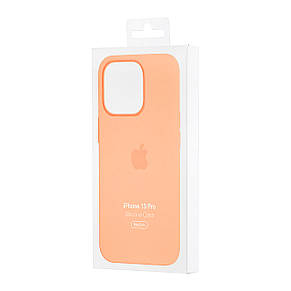 Чохол Silicone Case with MagSafe & SplashScreen iPhone 13 Pro Marigold, фото 3